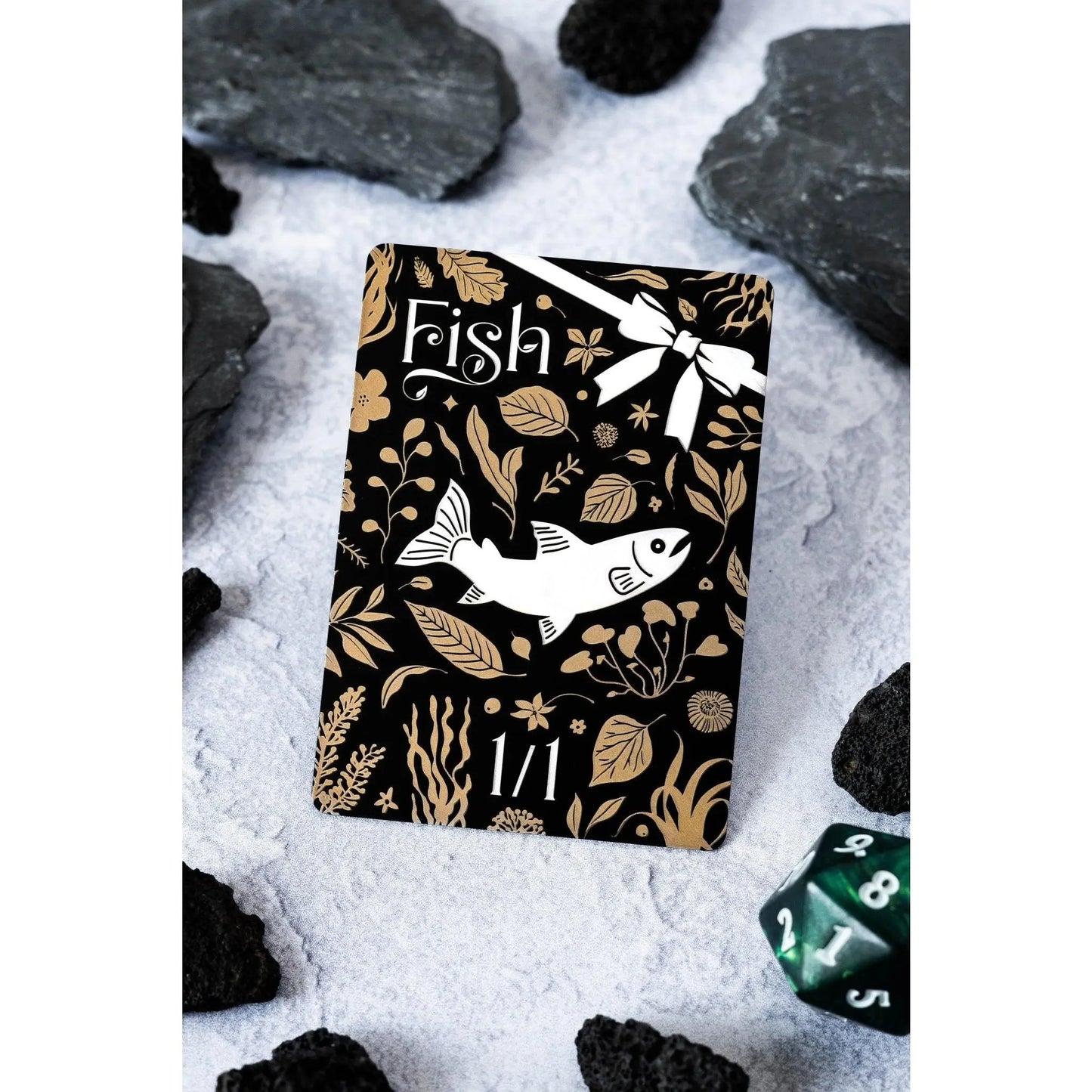 Stainless Steel Fish Token - Legendary Artifacts - MTG Tokens for MTG Commander