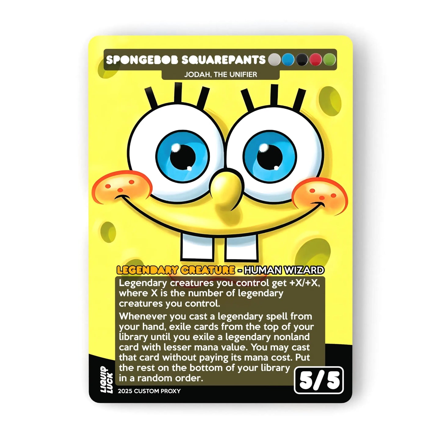 Spongebob Complete Proxy Set - 18 Cards in Total - Spongebob, Patrick, Sandy, Gary and More! Perfect for Commander/Edh Decks!