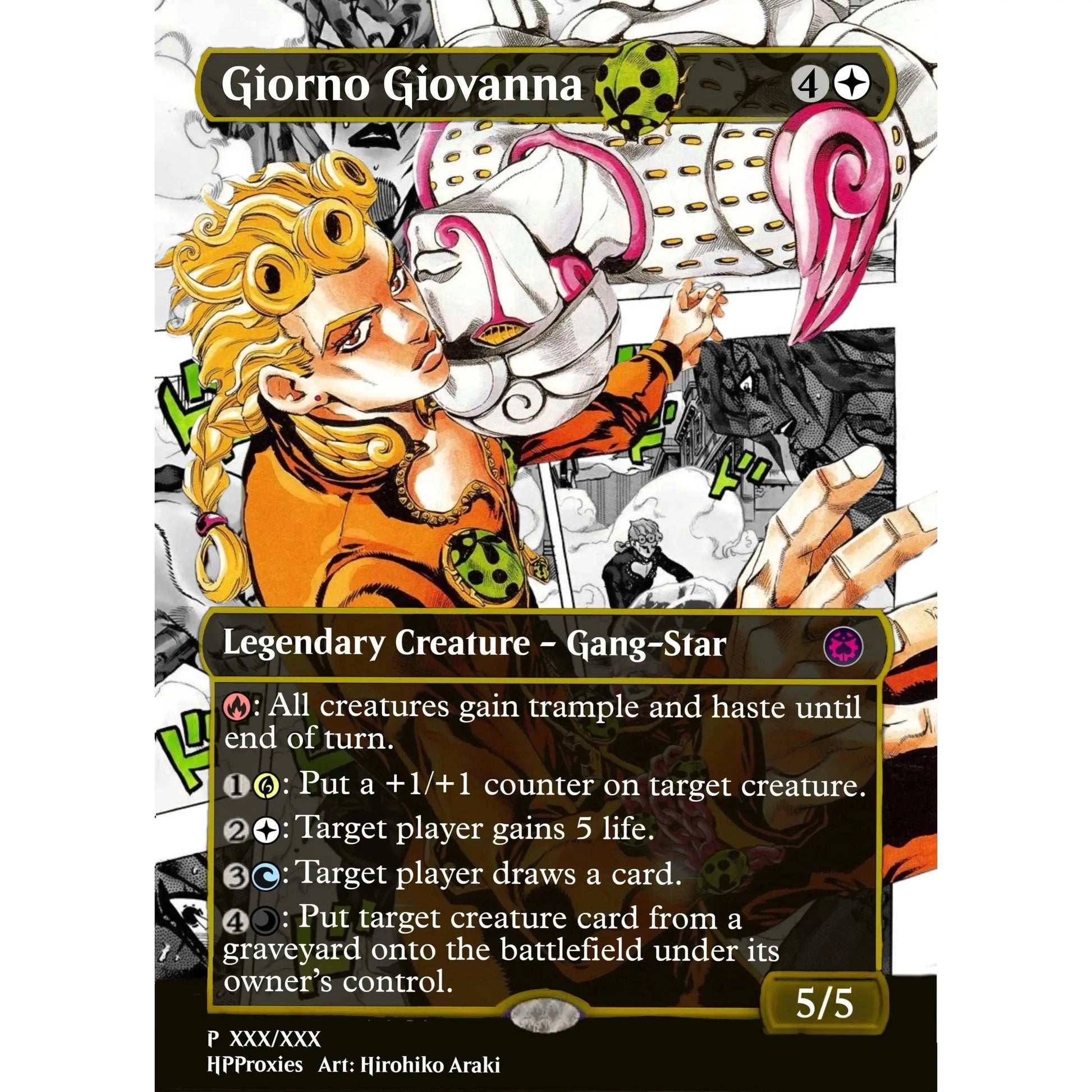 Jojos Bizzare Adventure Commander Proxy Bundle: 9 Joestar Legendary Creature Pack