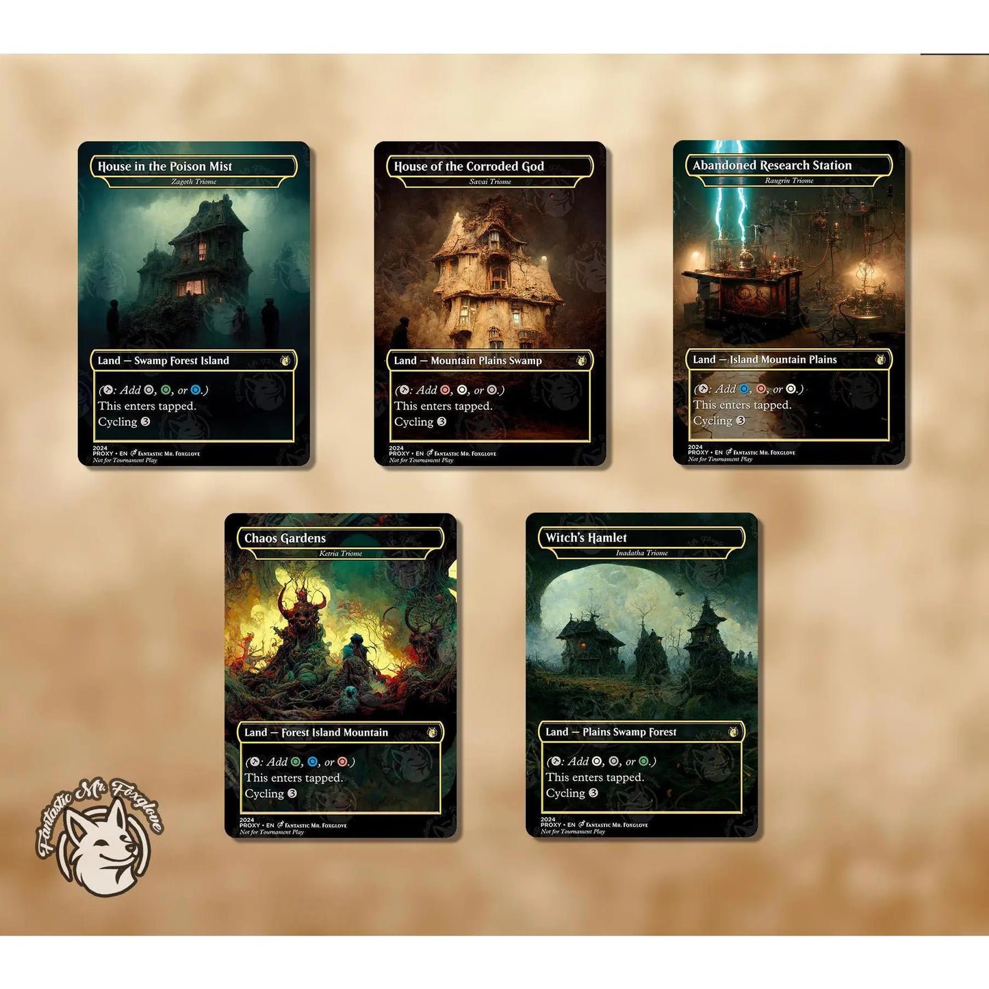 10 Tri Lands | Proxy Cards — Triomes