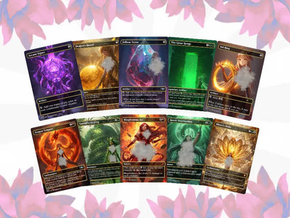 Legendary Dragon Anime Waifu – Complete Commander Deck – Full 100 Cards + Tokens | Proxy EDH