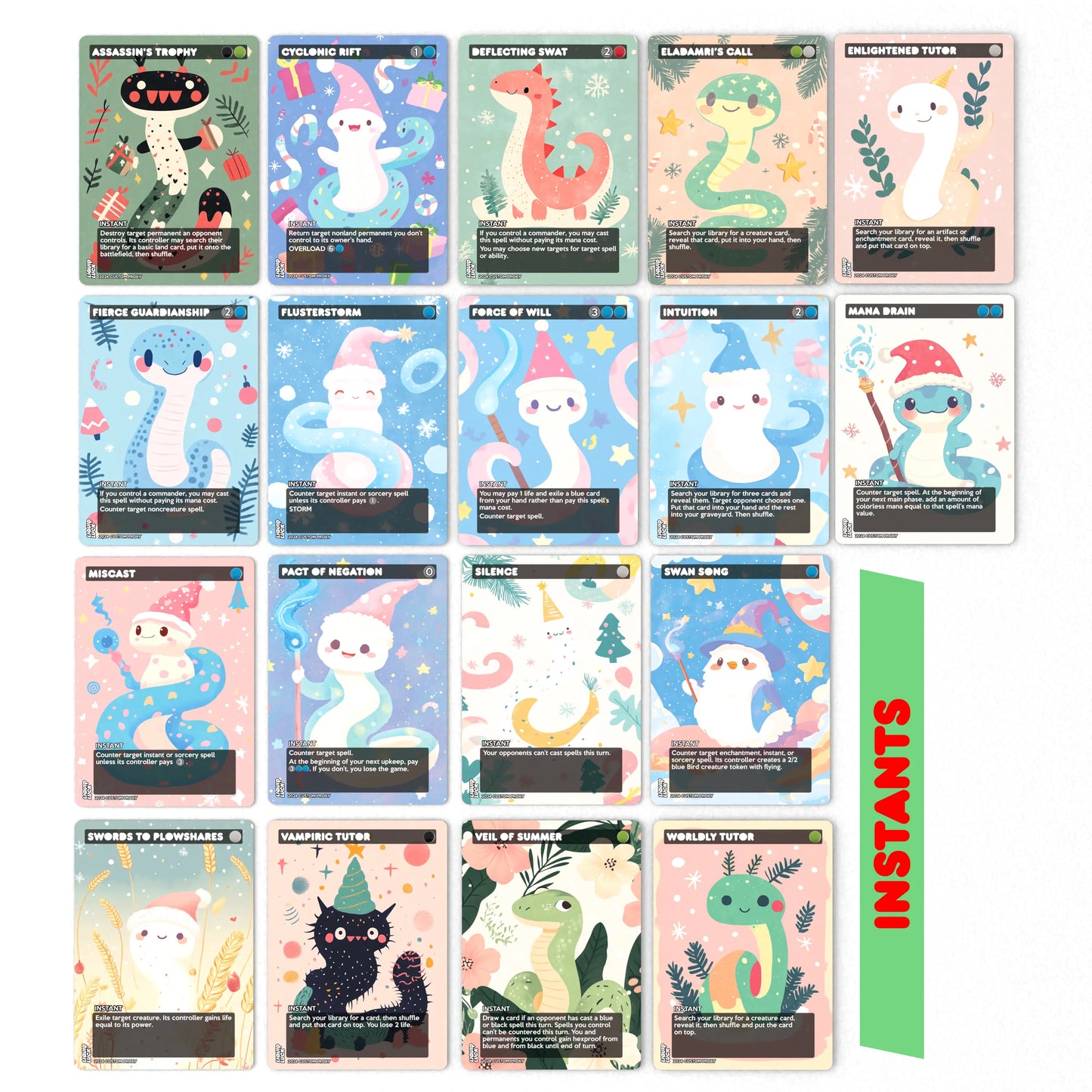 Slivers Kindred Complete Proxy Deck | Adorable Christmas Holiday Themed MTG Proxy Deck - Complete Commander Proxy Deck (Cedh) with 100 Cards +Tokens