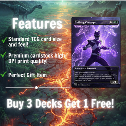 Dino Ranger Force + MTG Proxy Deck + MTG Commander + Tokens