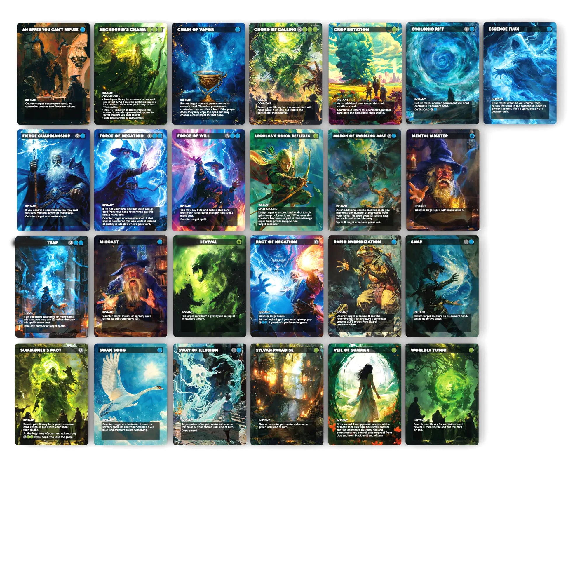 Nadu, Winged Wisdom - Complete Commander Proxy Deck (Cedh) with 108 Cards and Bonus Cards - Ready to Play Deck