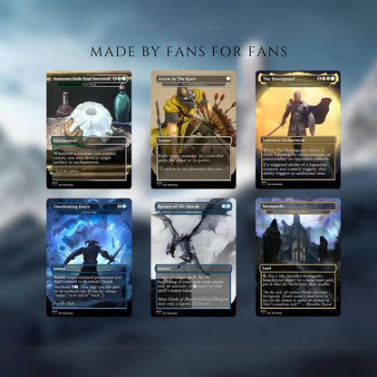 Skyrim-Inspired MTG Commander Deck | 120+ Unique Multicolor Cards | Custom Proxy for Casual Play