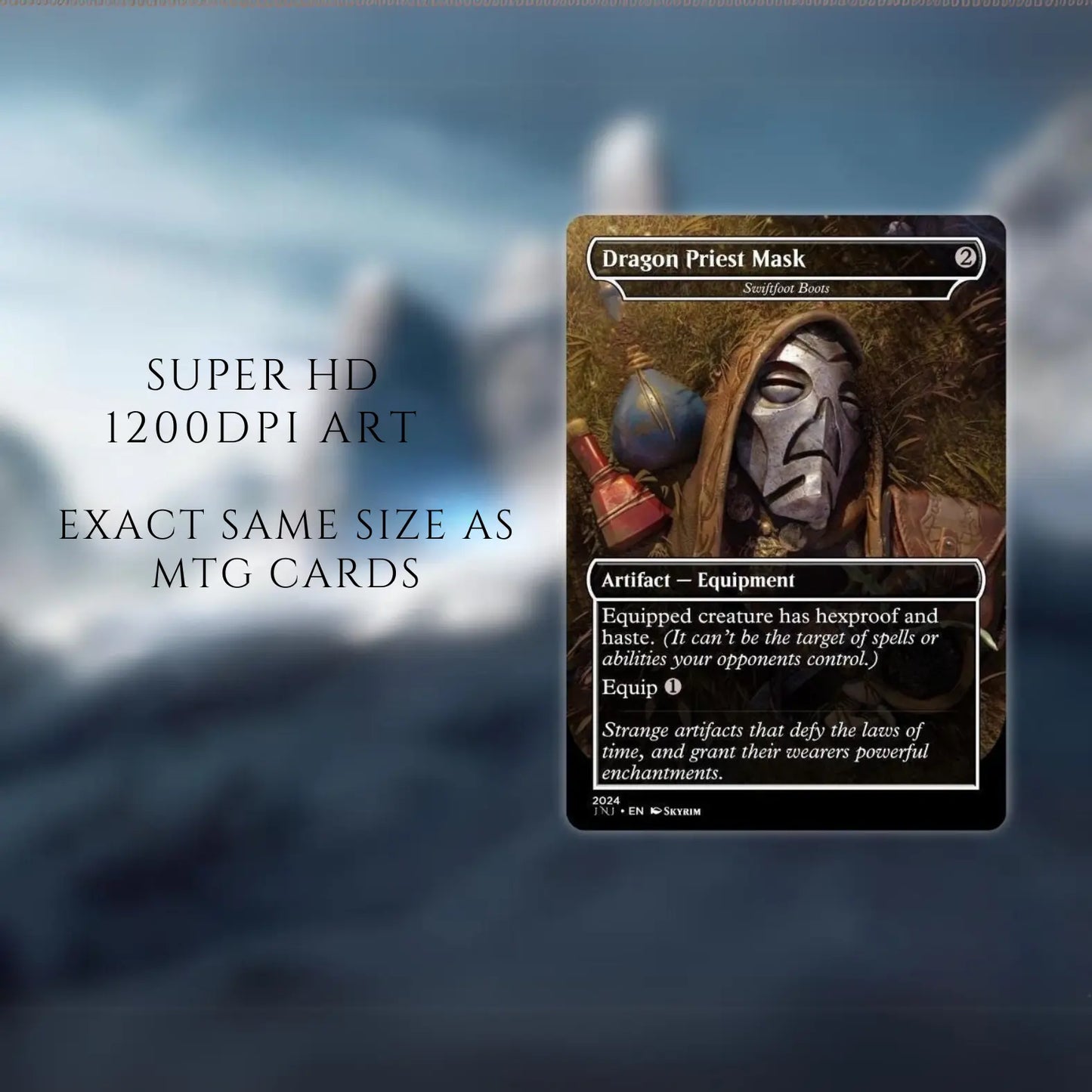 Skyrim-Inspired MTG Commander Deck | 120+ Unique Multicolor Cards | Custom Proxy for Casual Play