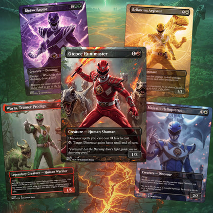 Dino Ranger Force + MTG Proxy Deck + MTG Commander + Tokens