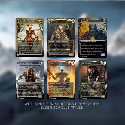 Skyrim-Inspired MTG Commander Deck | 120+ Unique Multicolor Cards | Custom Proxy for Casual Play