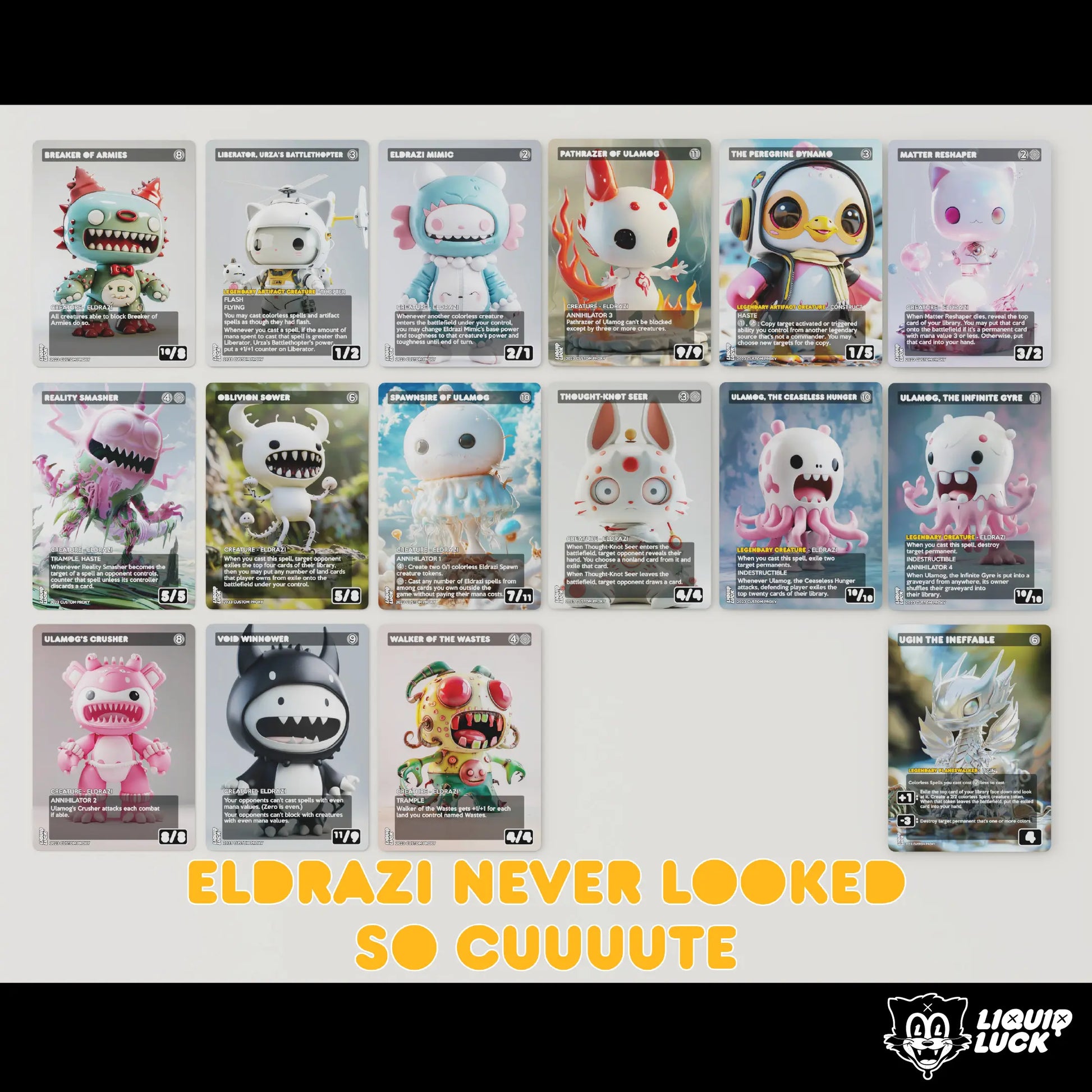 Eldrazi Cascade Complete Ready to Play Proxy Deck - Complete Proxy Deck (Cedh) with 108 Cards and Tokens - Ready to Play Eldrazi Tribal Deck Tcg Booster Pack