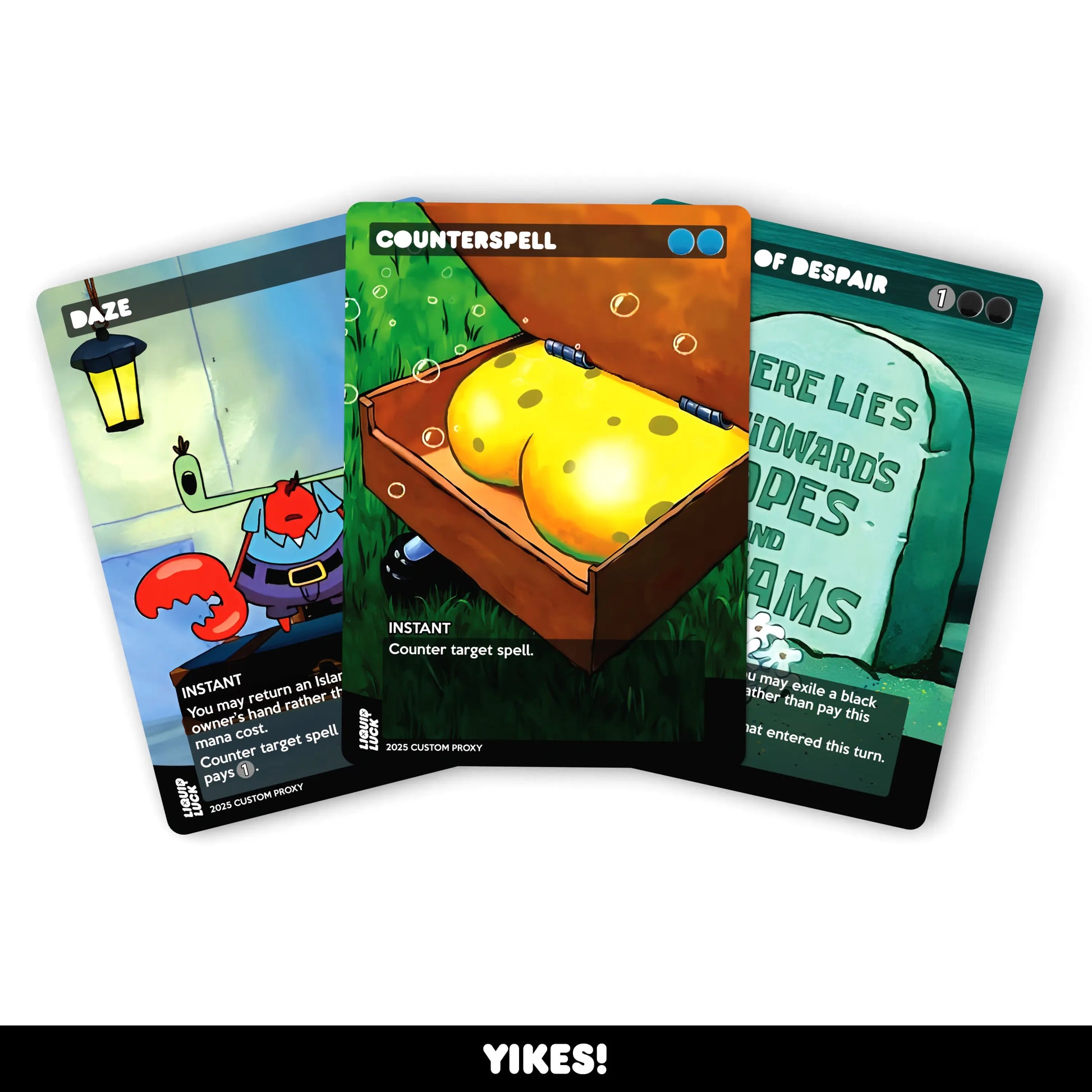 Spongebob Complete Proxy Set - 18 Cards in Total - Spongebob, Patrick, Sandy, Gary and More! Perfect for Commander/Edh Decks!