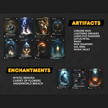Kenrith, the Returned King - Complete Commander Proxy Deck (Cedh) with 108 Cards and Bonus Cards - Ready to Play Deck Tcg Booster Pack
