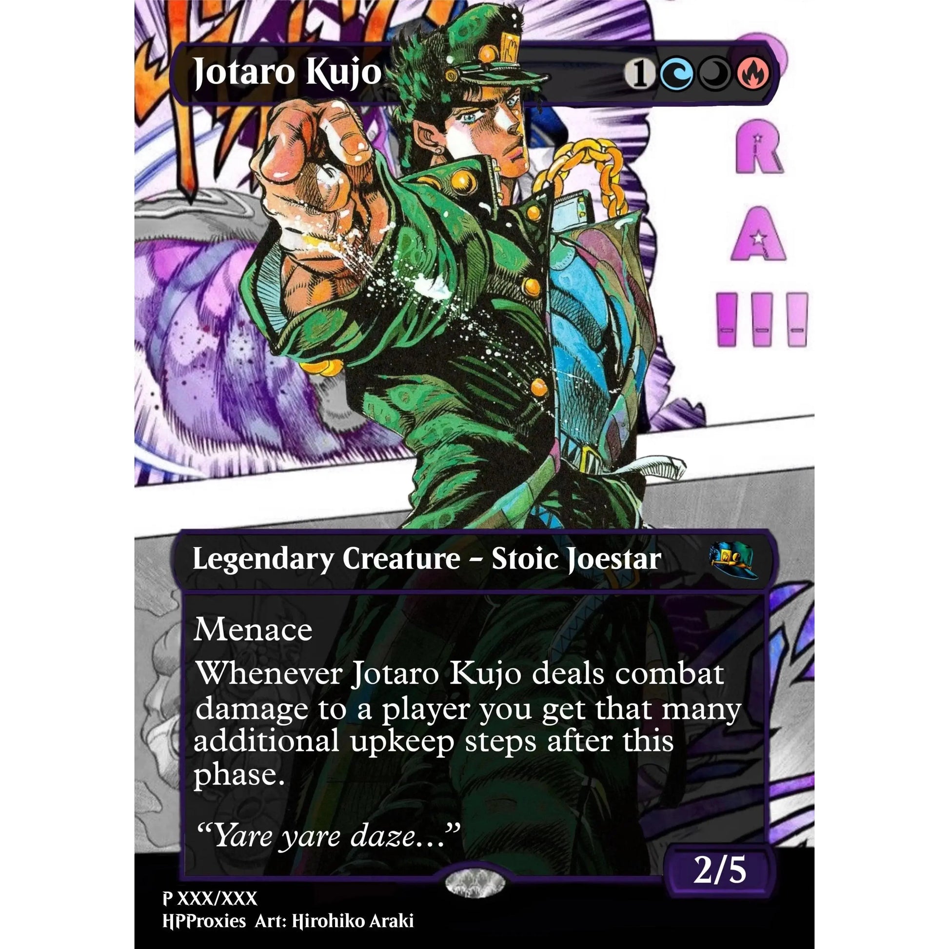 Jojos Bizzare Adventure Commander Proxy Bundle: 9 Joestar Legendary Creature Pack