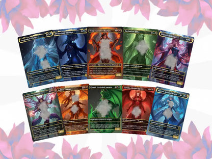 Legendary Dragon Anime Waifu – Complete Commander Deck – Full 100 Cards + Tokens | Proxy EDH