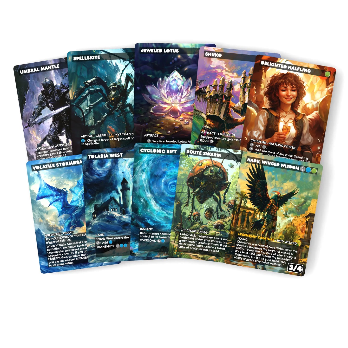 Nadu, Winged Wisdom - Complete Commander Proxy Deck (Cedh) with 108 Cards and Bonus Cards - Ready to Play Deck