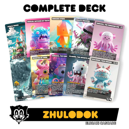 Eldrazi Cascade Complete Ready to Play Proxy Deck - Complete Proxy Deck (Cedh) with 108 Cards and Tokens - Ready to Play Eldrazi Tribal Deck Tcg Booster Pack