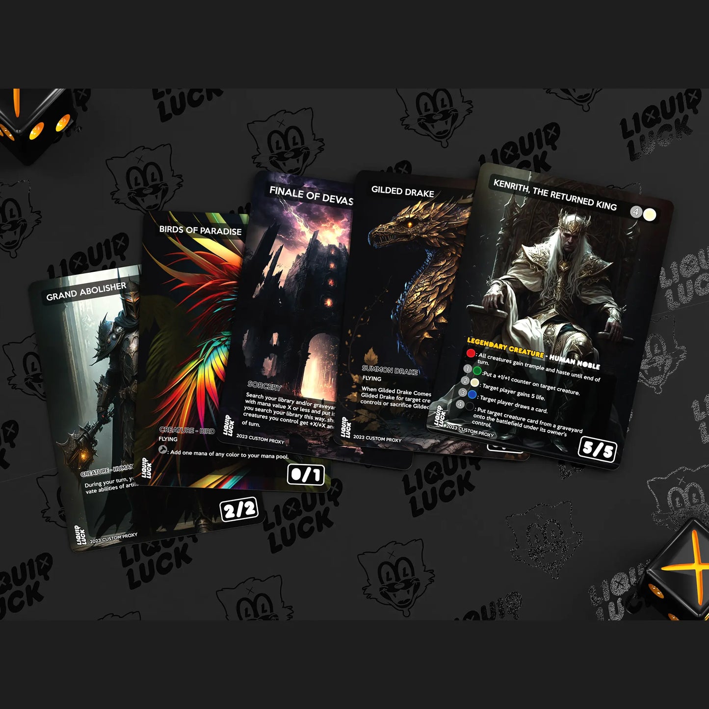 Kenrith, the Returned King - Complete Commander Proxy Deck (Cedh) with 108 Cards and Bonus Cards - Ready to Play Deck Tcg Booster Pack