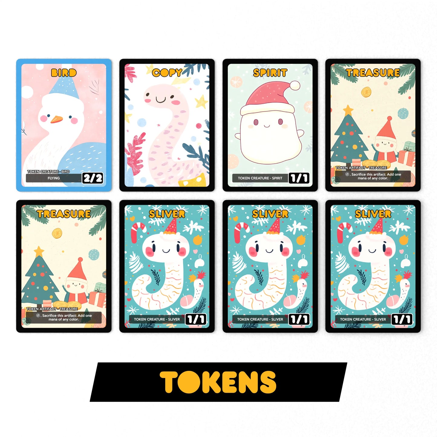 Slivers Kindred Complete Proxy Deck | Adorable Christmas Holiday Themed MTG Proxy Deck - Complete Commander Proxy Deck (Cedh) with 100 Cards +Tokens