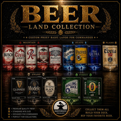 Beer Inspired MTG Lands | Full Art Proxy Land Set