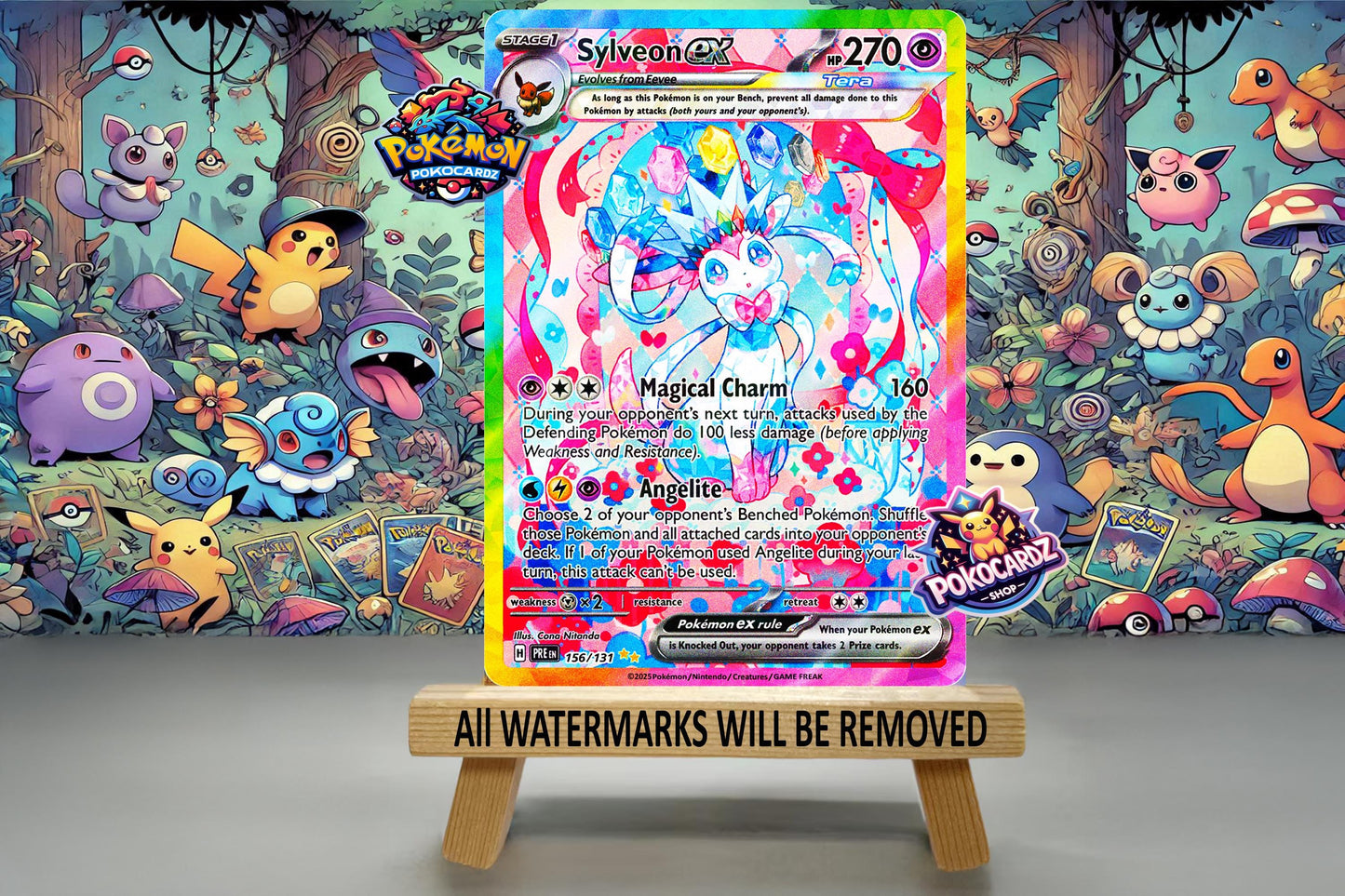 Sylveon Ex · Prismatic Evolutions (PRE) #156 Proxy Card