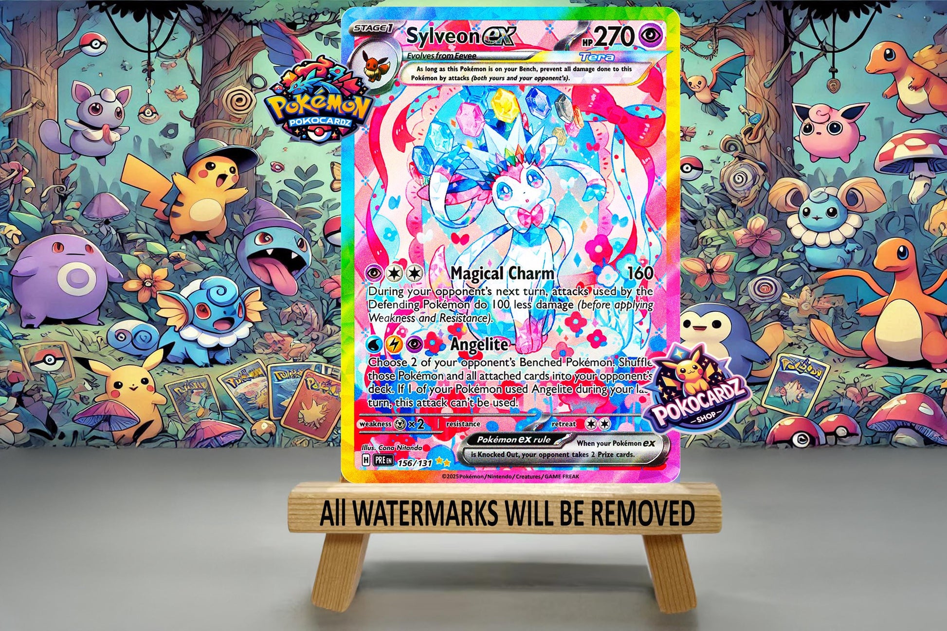 Sylveon Ex · Prismatic Evolutions (PRE) #156 Proxy Card